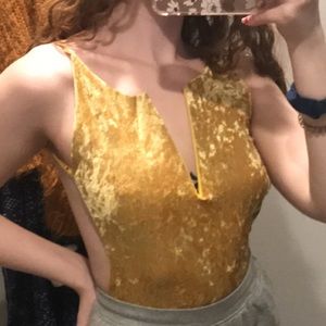 velvet plunge bodysuit